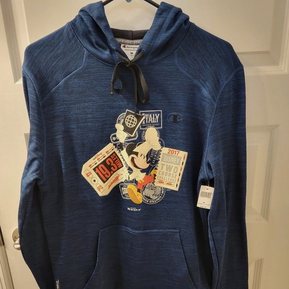 DISNEY WORLD 2017 TWO COURSE CHALLENGE HOODIE CHAMPION ADULT M - Picture 1 of 8